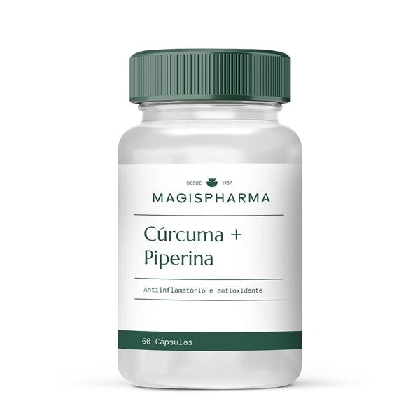 Cúrcuma + Piperina 60 Cápsulas