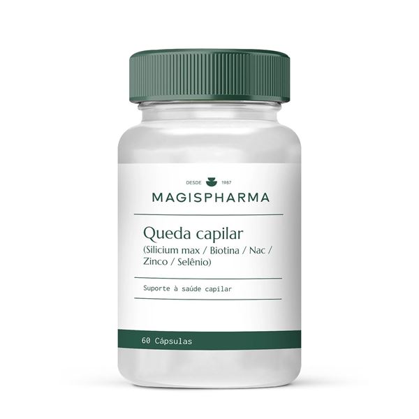 Queda Capilar (SiliciumMax/ Biotina/ Nac / Zinco / Selênio) 60 Cápsulas Queda Capilar (SiliciumMax/ Biotina/ Nac / Zinco / Selênio) 60 Cápsulas