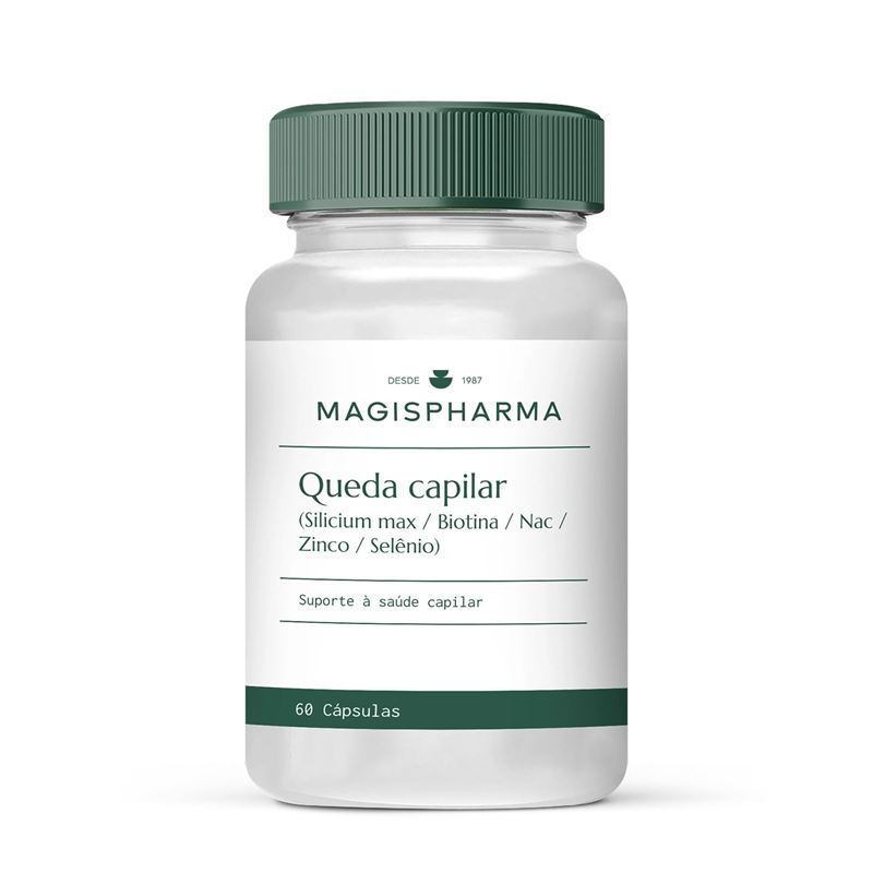 Queda Capilar (SiliciumMax/ Biotina/ Nac / Zinco / Selênio) 60 Cápsulas